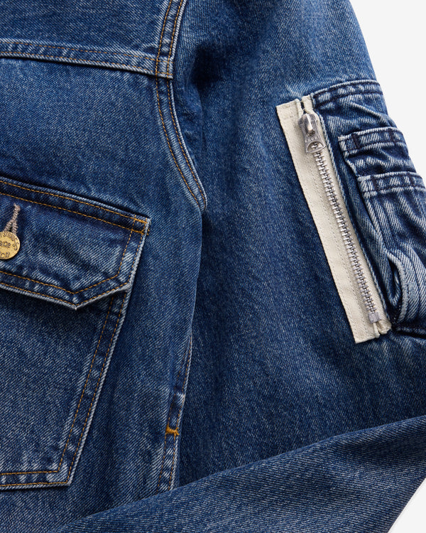 Sacai - Men's Levi's Blouson Jacket - (Washed Indigo)