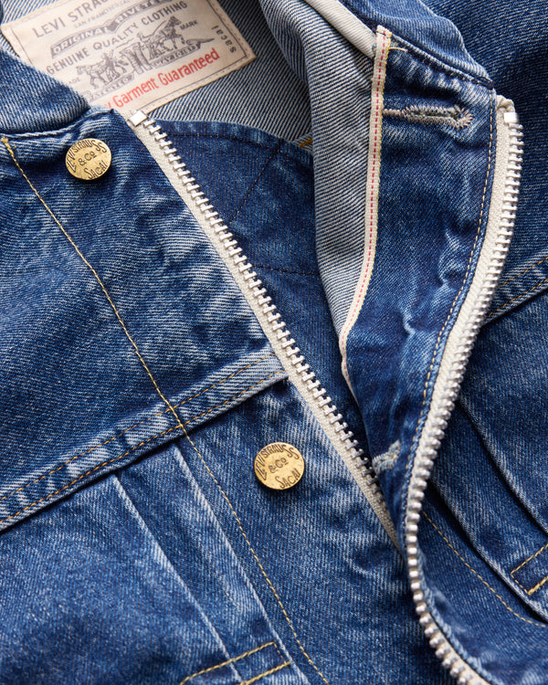 Sacai - Men's Levi's Blouson Jacket - (Washed Indigo)