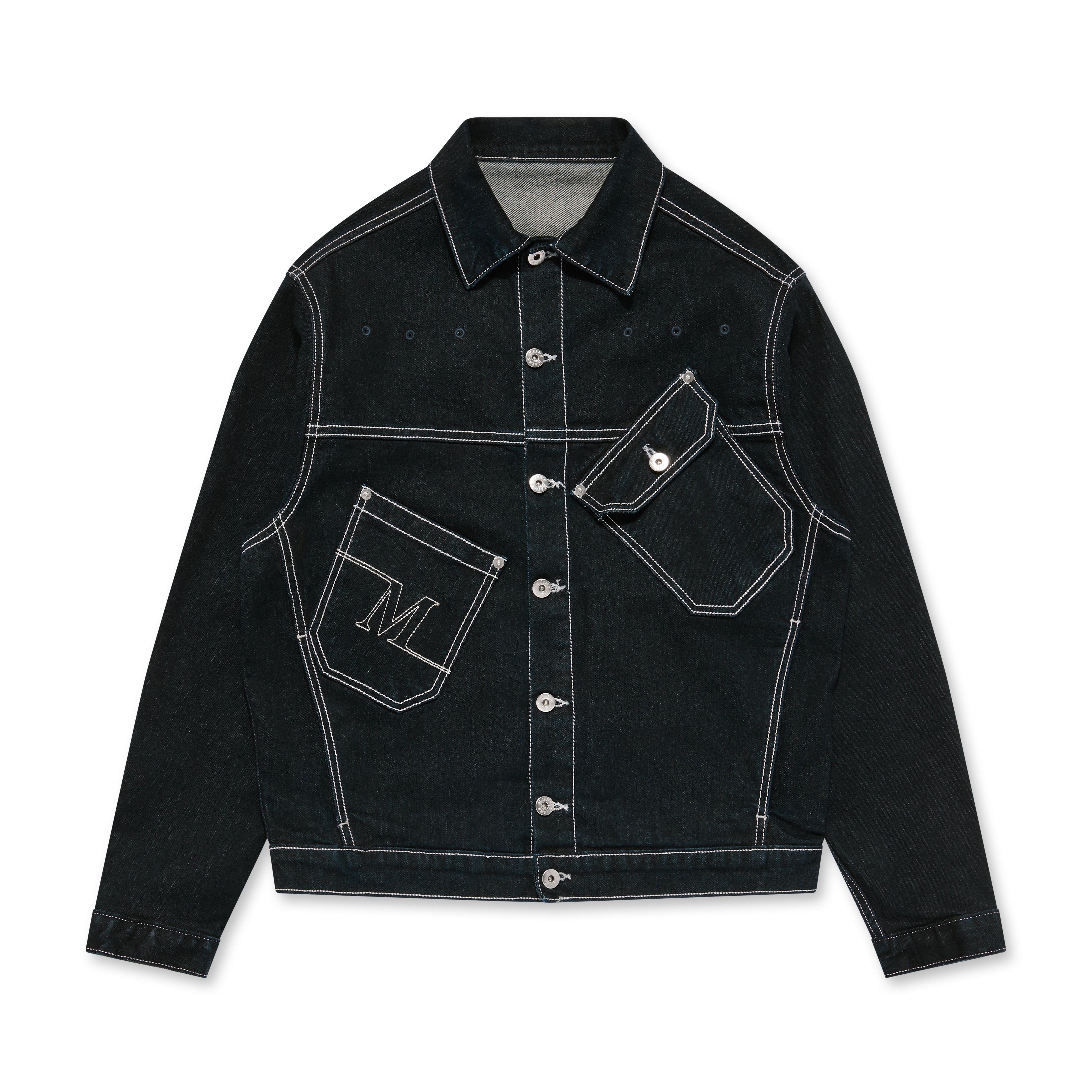 Contrast denim clearance jacket