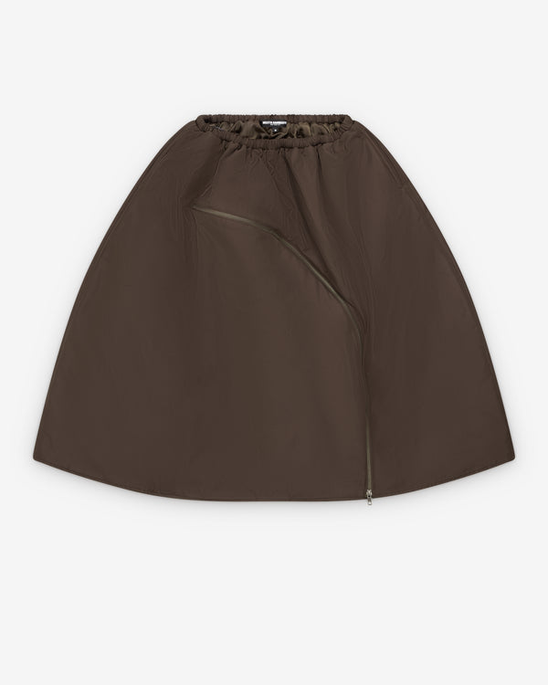 Melitta Baumeister - Women's Asymmetric Bomber Skirt - (Brown)