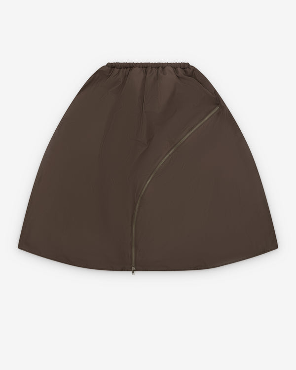 Melitta Baumeister - Women's Asymmetric Bomber Skirt - (Brown)