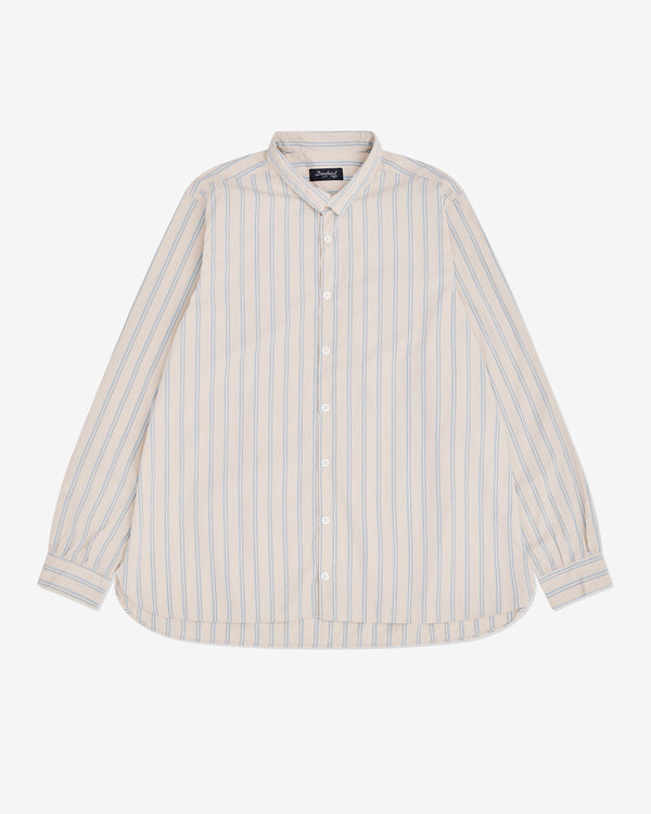 Bergfabel - Men's Loose Tyrol Shirt - (Cream Stripe)