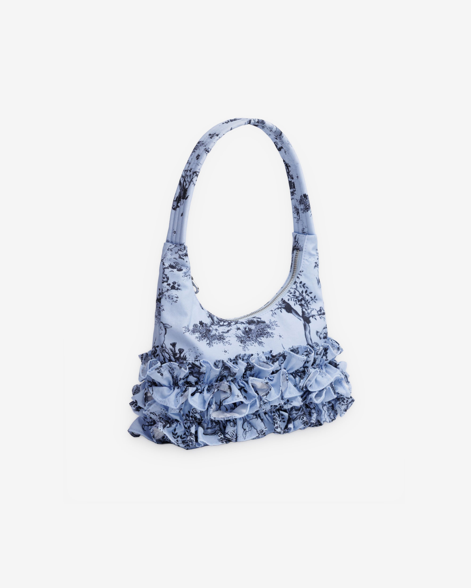Molly Goddard - Baggu Mini Ruffle Shoulder Bag - (Twinky Blue) view 2, Click to Zoom in