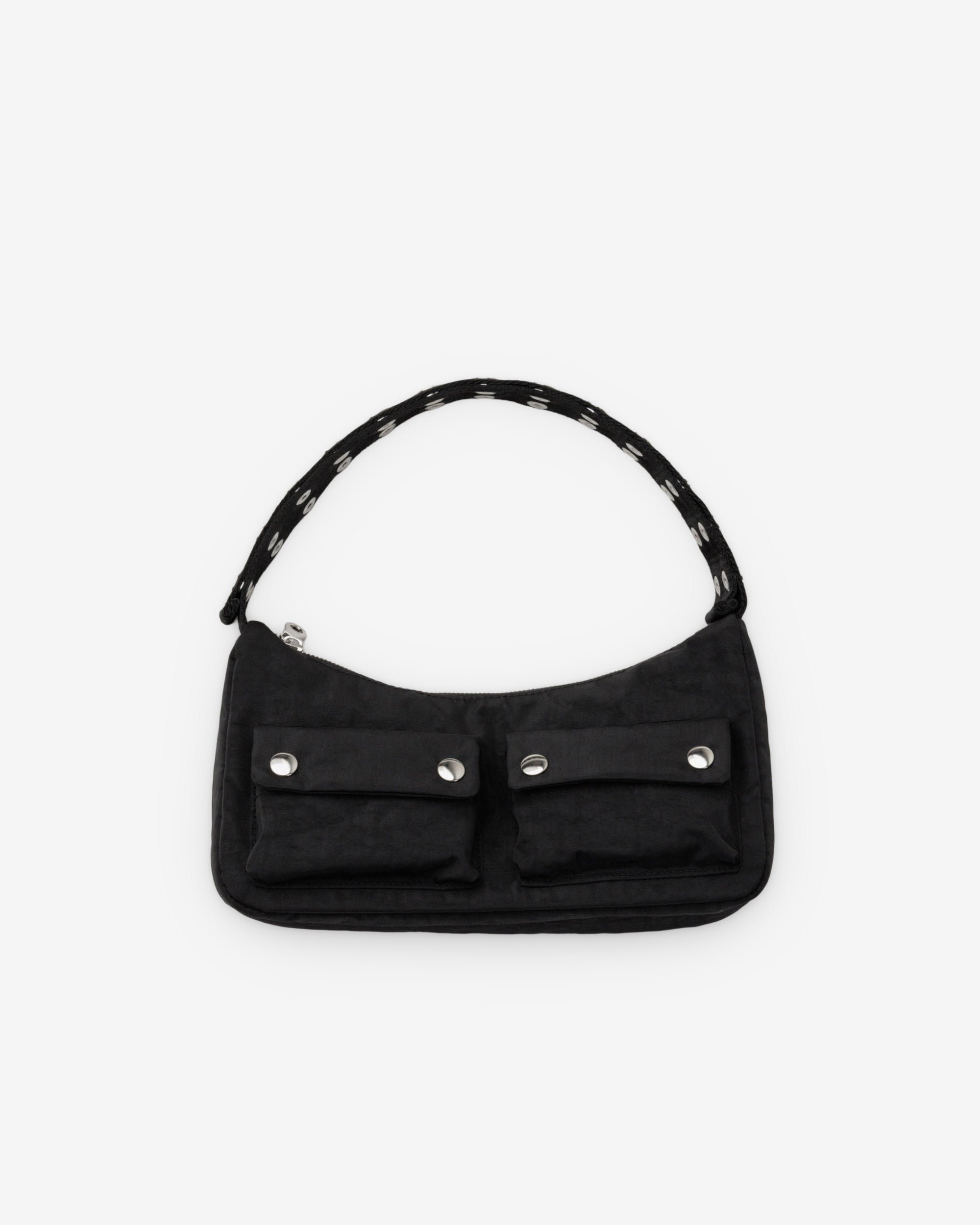 Molly Goddard - Baggu Popper Strap Cargo Bag - (Black) view 1, Click to Zoom in