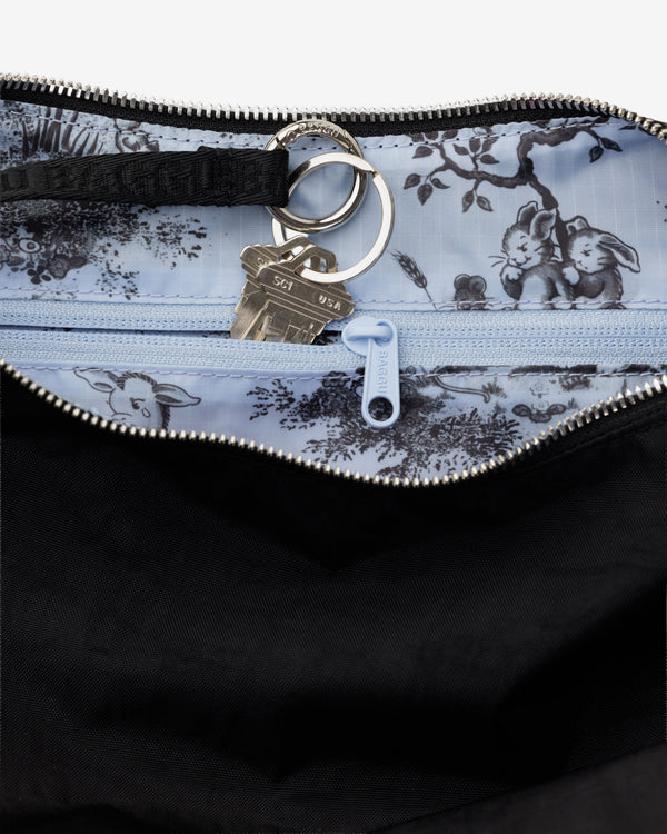 Molly Goddard - Baggu Popper Strap Medium Crescent Bag - (Black)