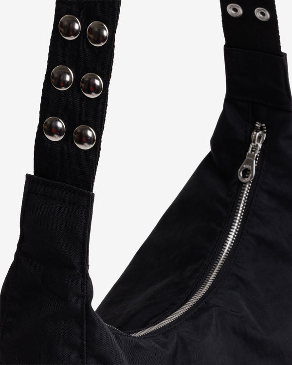 Molly Goddard - Baggu Popper Strap Medium Crescent Bag - (Black)