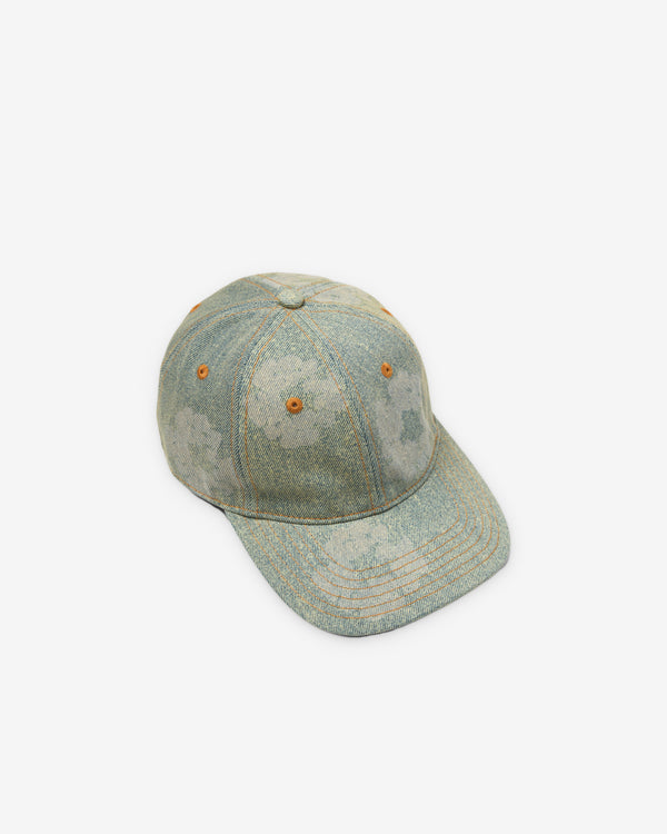 Denim Tears - Men's Mono Cotton Wreath Raw Denim Cap - (Dirty Wash)