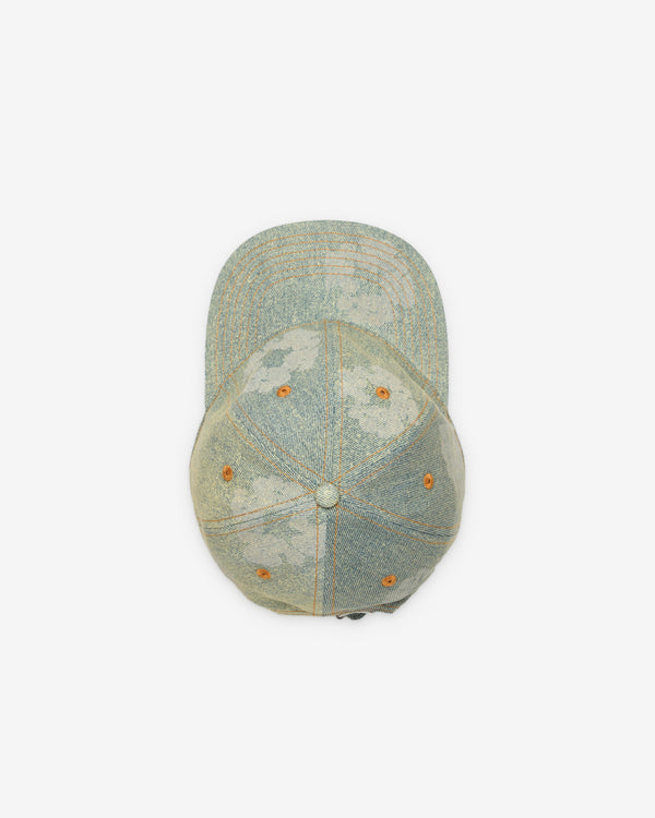 Denim Tears - Men's Mono Cotton Wreath Raw Denim Cap - (Dirty Wash)