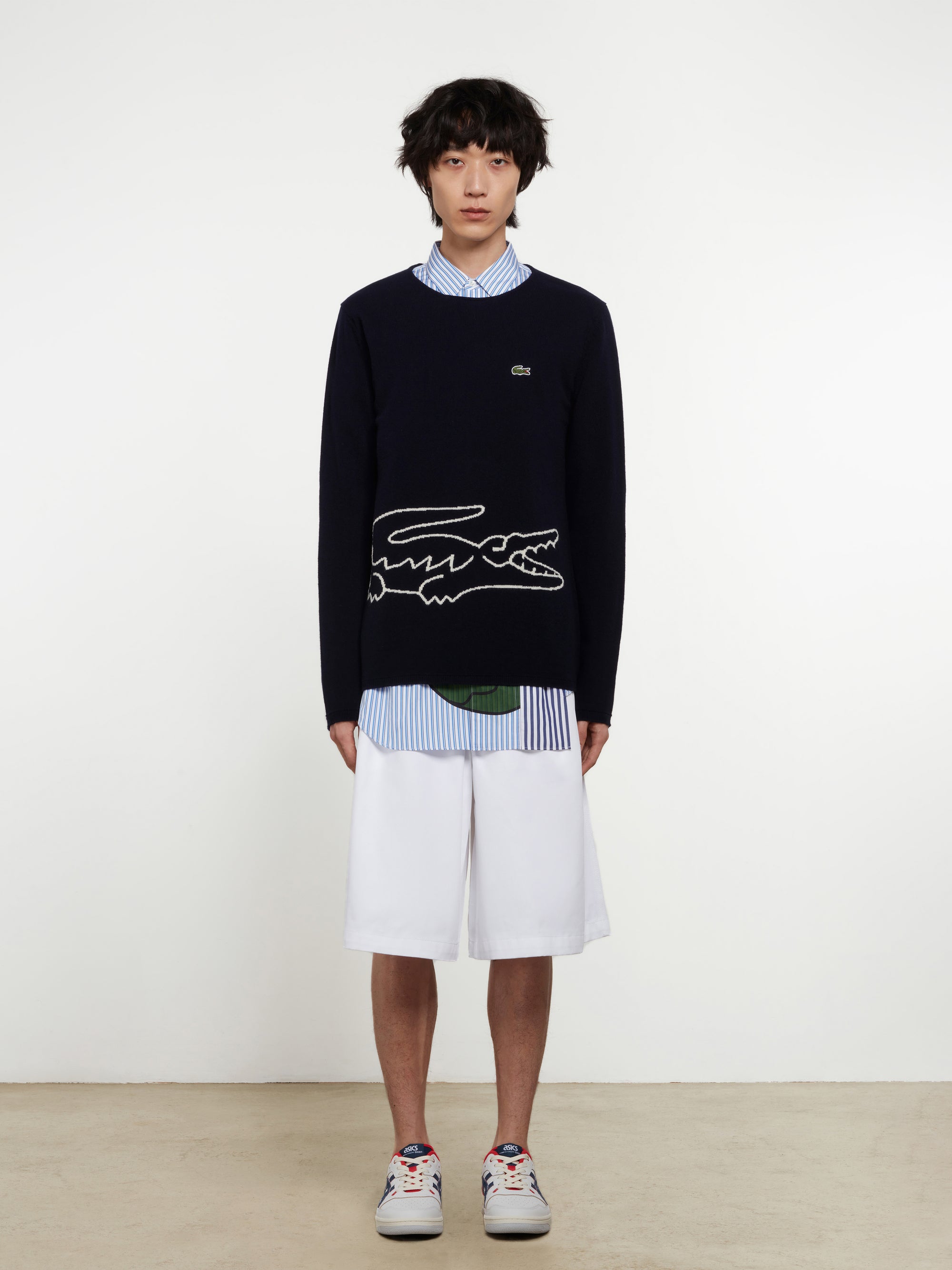 CDG Shirt - Lacoste Men’s Knit Sweater - (Black) view 4