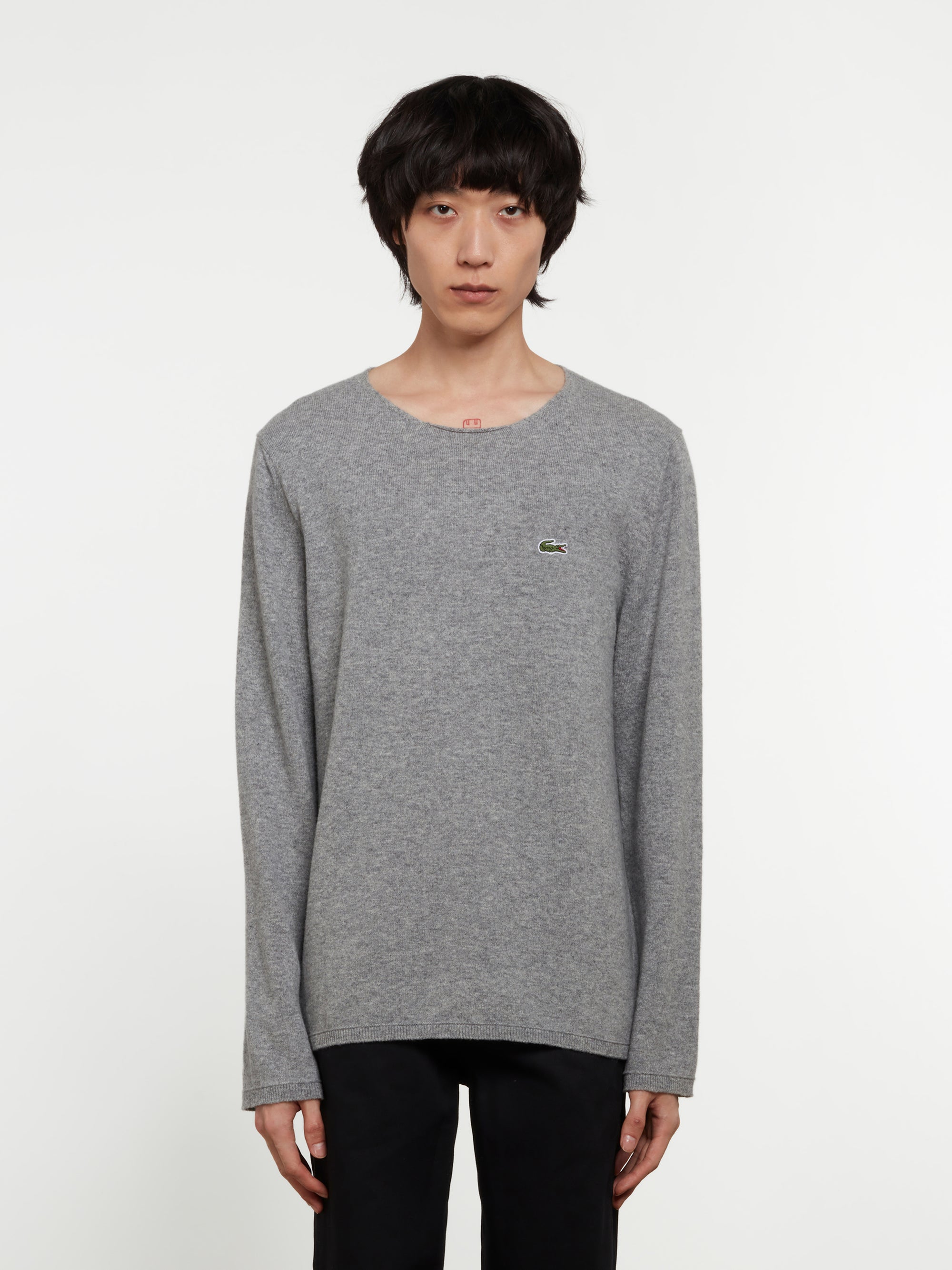 CDG Shirt - Lacoste Men’s Sweater - (Grey) view 1