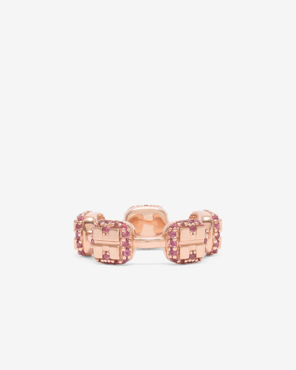 Nadine Ghosn -  Braces Pinky Ring - (Rose Gold)