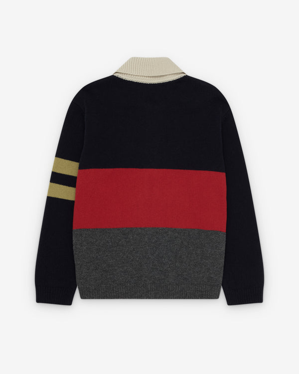 Namacheko - Men's Gareth Polo - (Dark Navy/Red)