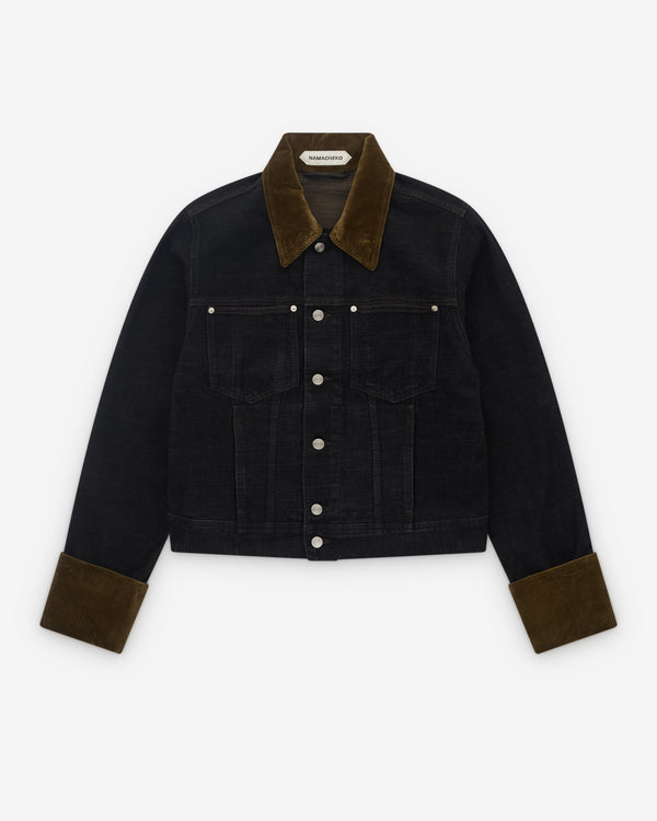 Namacheko - Men’s Allenby Denim Jacket With Cord - (Nero Tabacco)