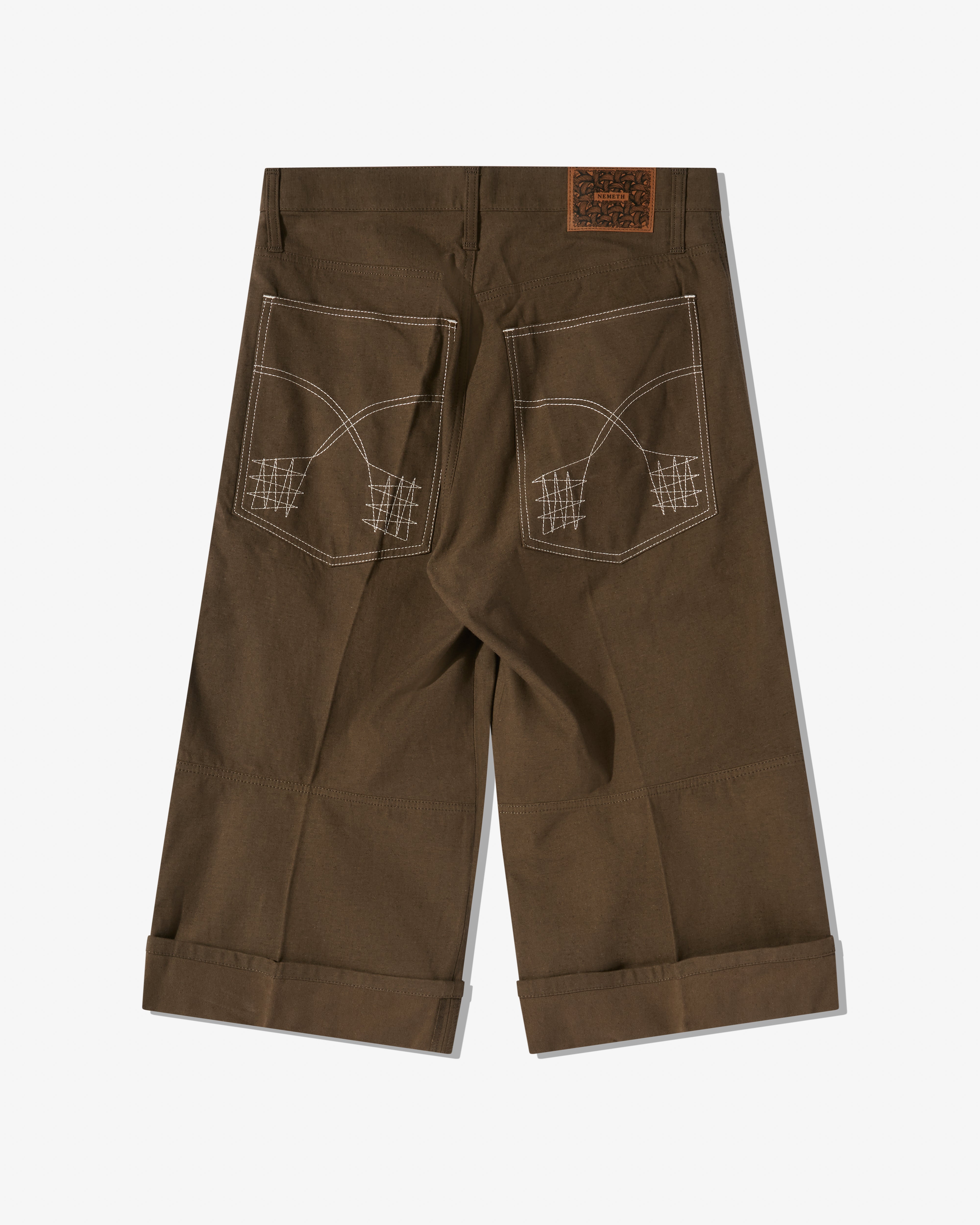 Christopher Nemeth: Men's Embroidered Trousers (Khaki) | Dover