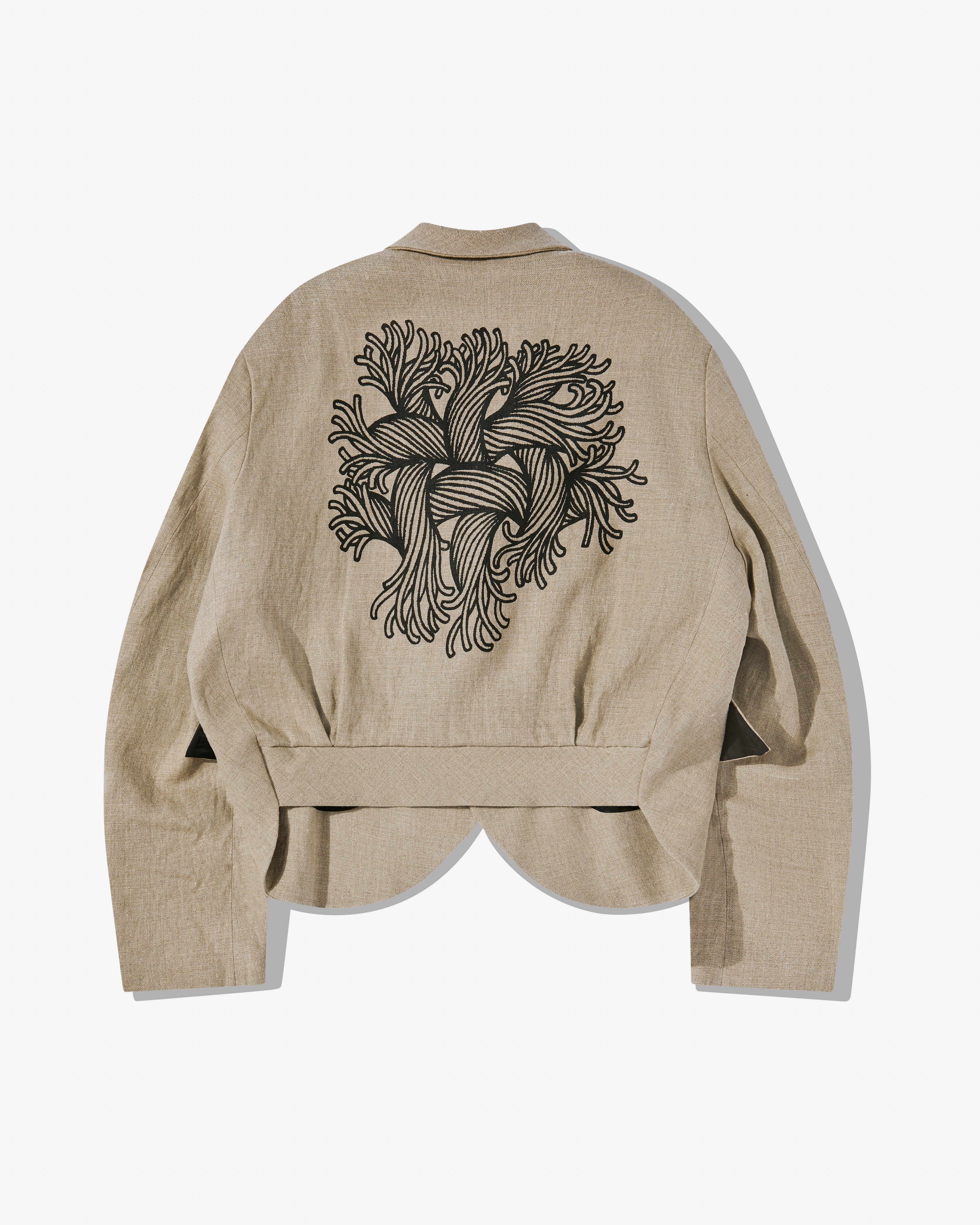 Christopher Nemeth: Men's Embroidered Jacket (Natural) | Dover