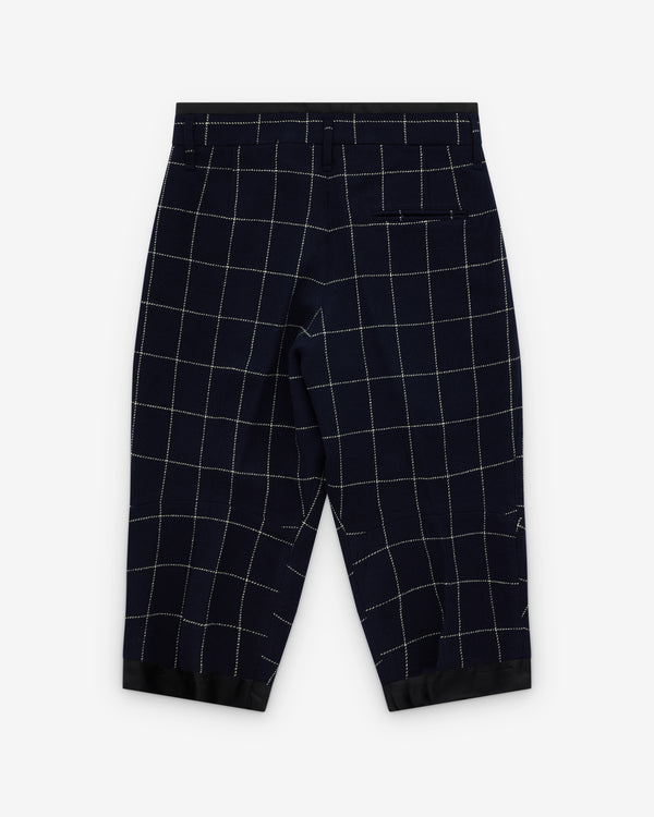 Christopher Nemeth - Men's Wool Glen Check Trousers 438 - (Navy)