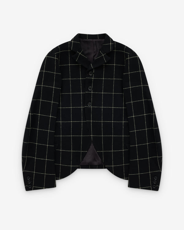 Christopher Nemeth - Men's Window Pane Tweed Jacket 19236 - (Black)