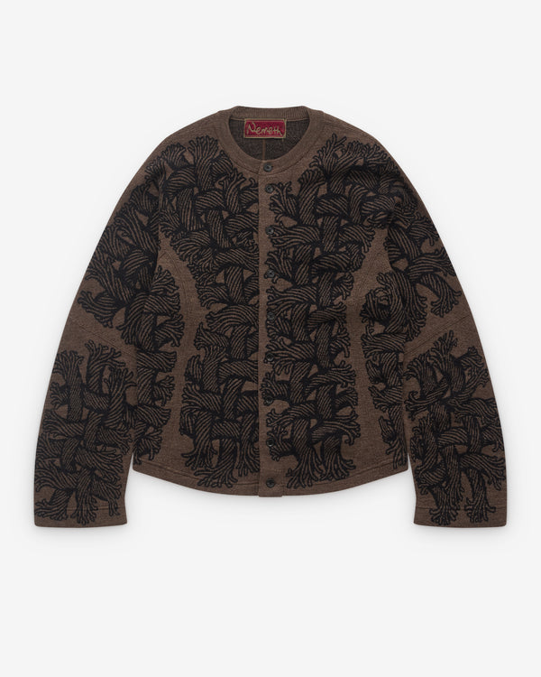 Christopher Nemeth - Men's Cardigan - (Light Brown)