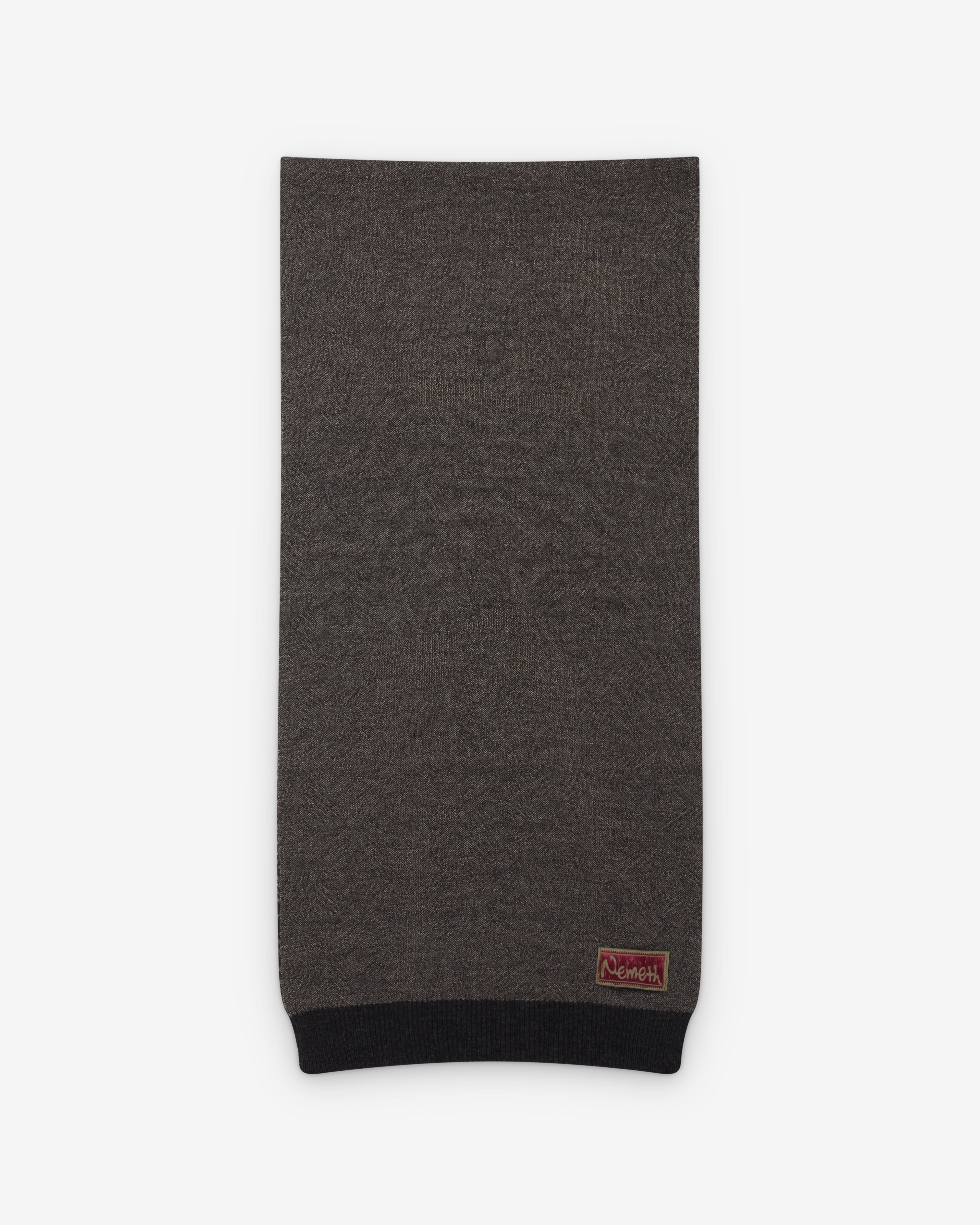 Christopher Nemeth: Men's Knit Scarf (Beige/Brown) | Dover Street