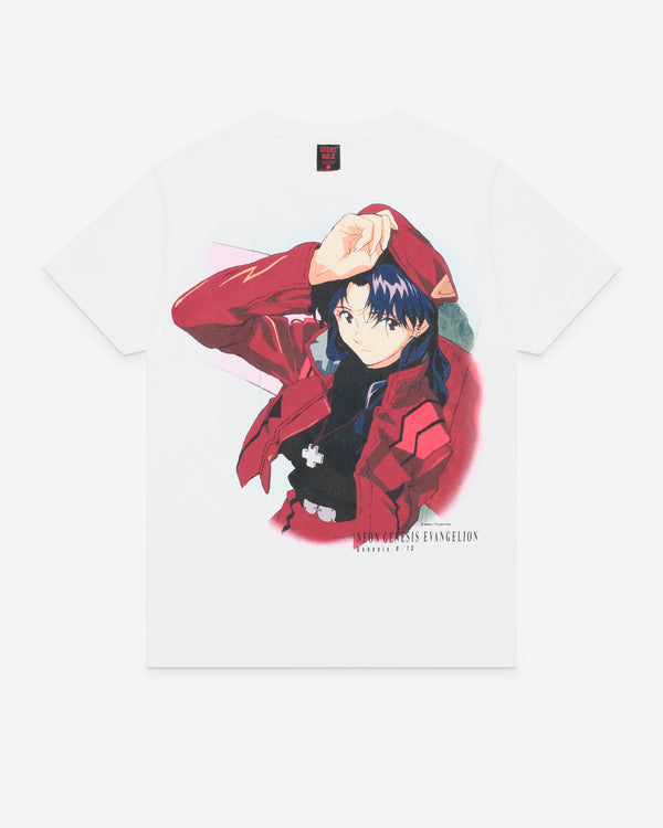 Geeks Rule - Men's Neon Genesis Evangelion Misato T-Shirt - (White)