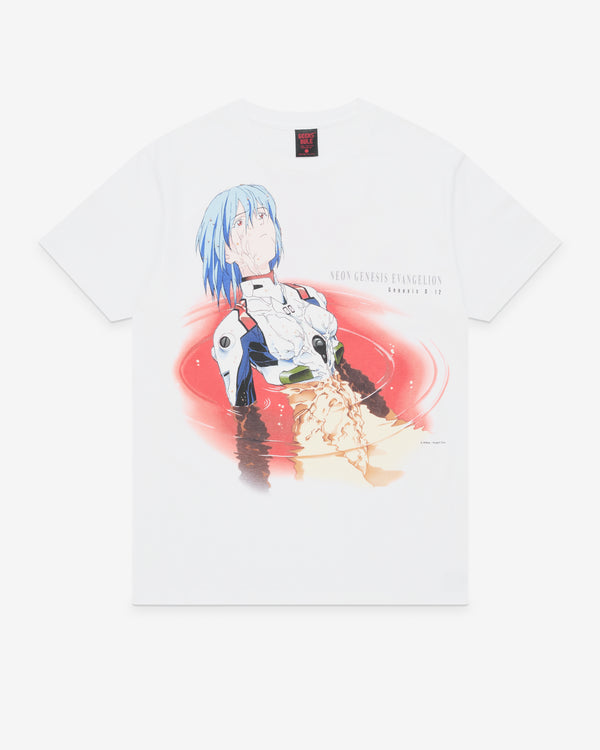 Geeks Rule - Men's Neon Genesis Evangelion Rei Ayanami T-Shirt - (White)