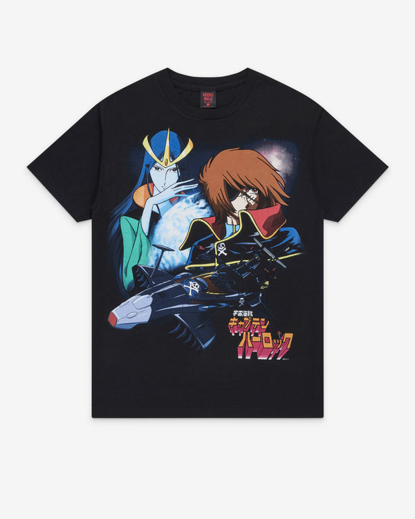 Geeks Rule - Men's Captain Harlock T-Shirt - (Black)