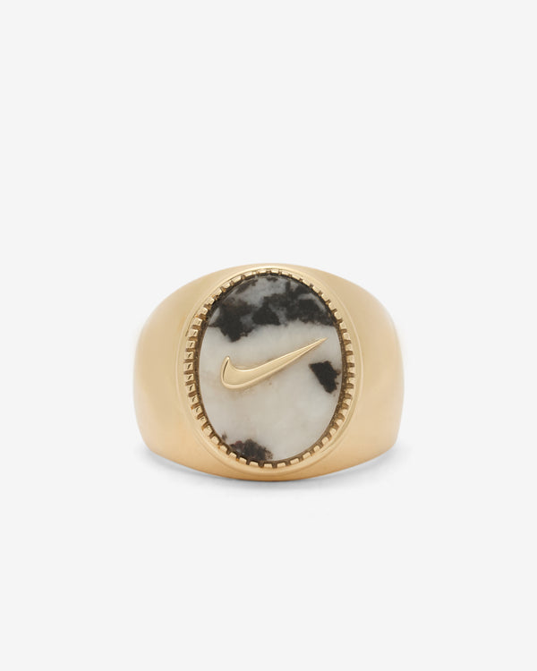 O Thongthai - Signature Signet Ring With Swoosh - (Yellow Gold)