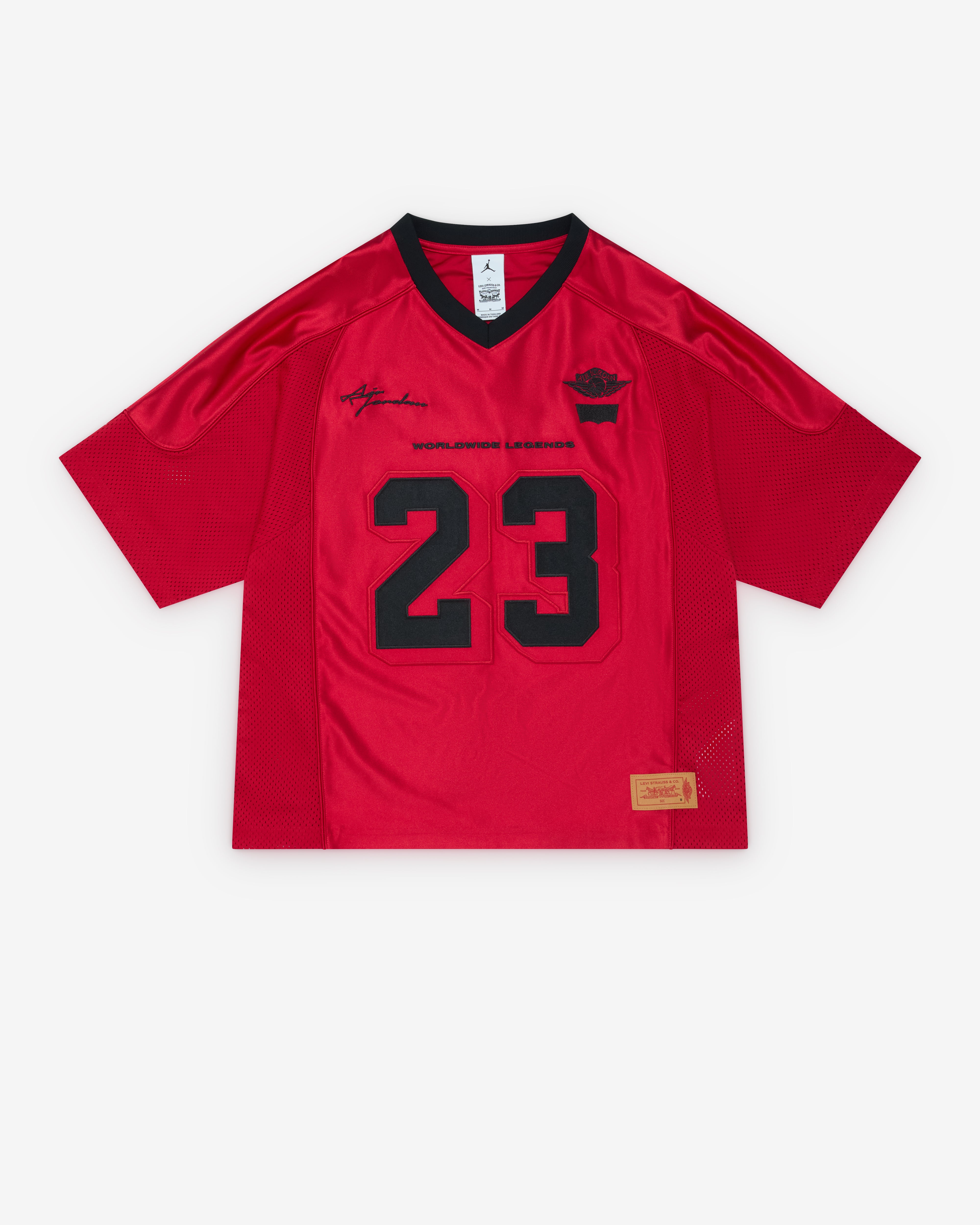 Nike: Men's Jordan Levi's Sports Jersey (Gym Red) | Dover Street
