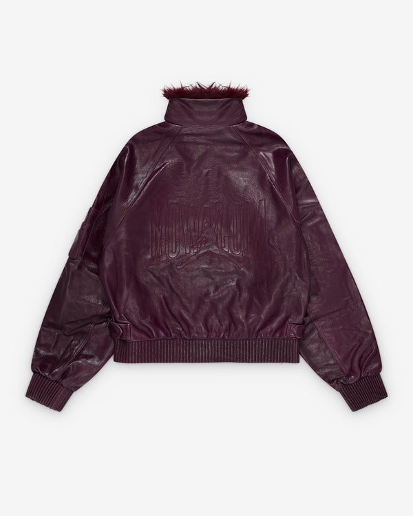 Nike - Jordan Mowalola Leather Jacket - (Night Maroon)