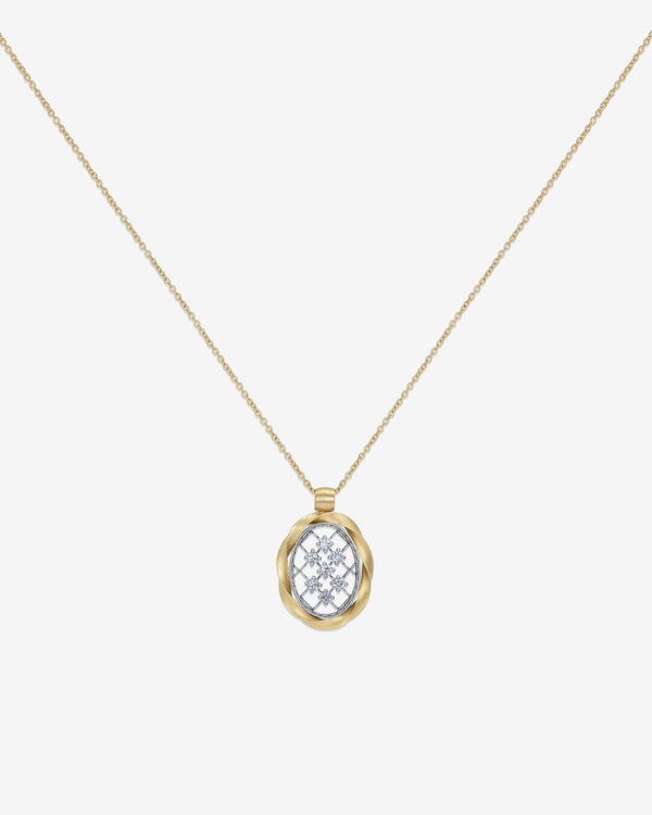 Nikolle Radi - Oval Torque Pendant Necklace - (Gold)