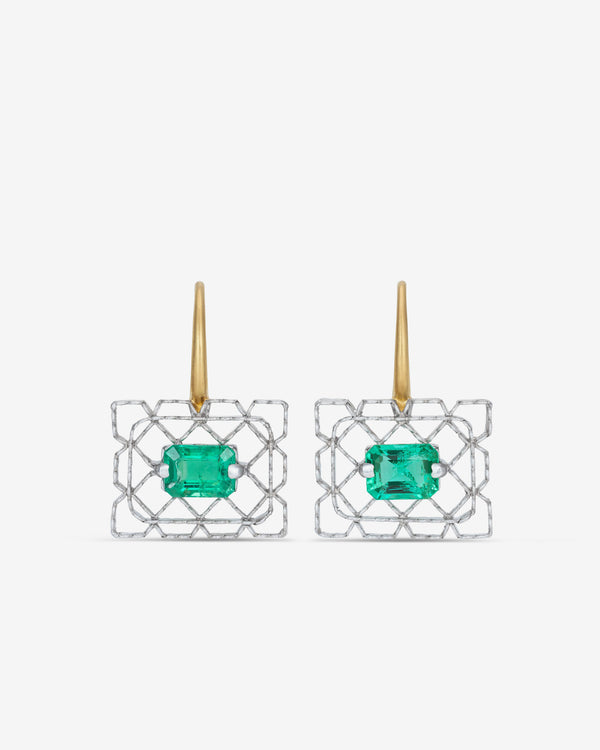Nikolle Radi - Frame Earrings - (Gold)