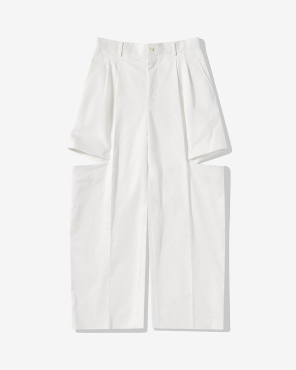 Noir Kei Ninomiya - Women's Cotton Polyester Twill Pant - (White)