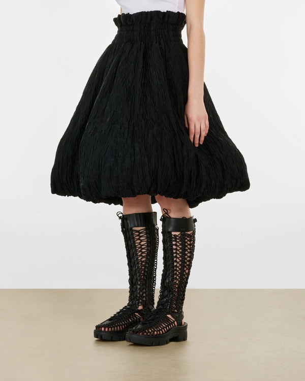 Noir Kei Ninomiya - Women’s Jacquard Voluminous Hem Skirt - (Black)