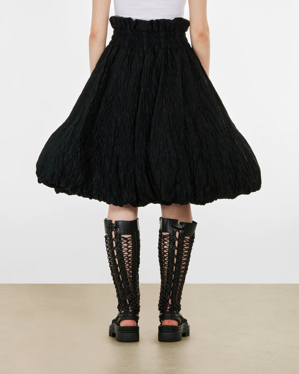 Noir Kei Ninomiya - Women’s Jacquard Voluminous Hem Skirt - (Black)