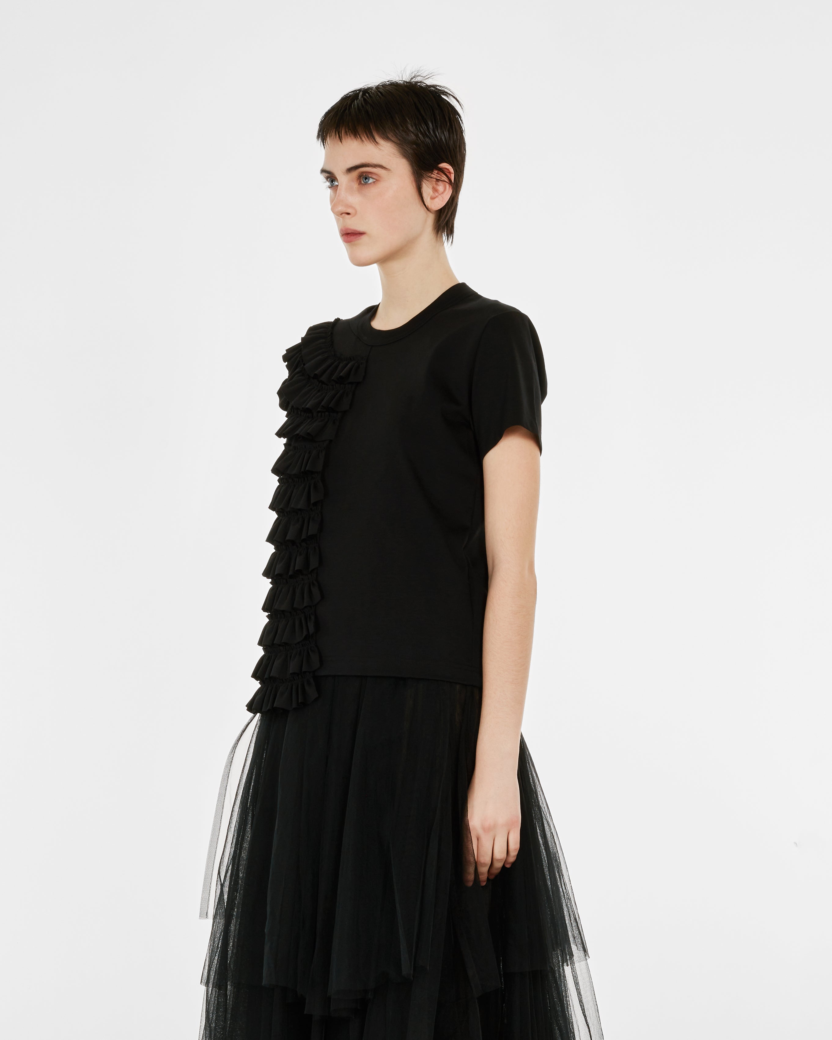 Noir Kei Ninomiya - Women's Frill T-Shirt - (Black)