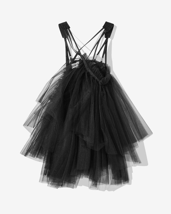 Noir Kei Ninomiya - Women’s Nylon Tulle Skirt Pinafore - (Black)