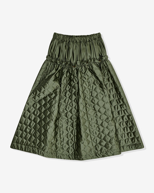 Noir Kei Ninomiya - Women's Quilted Skirt - (Khaki)