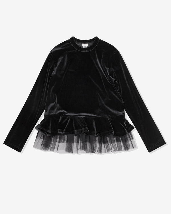 Noir Kei Ninomiya - Women's Velour Tutu T-Shirt - (Black)