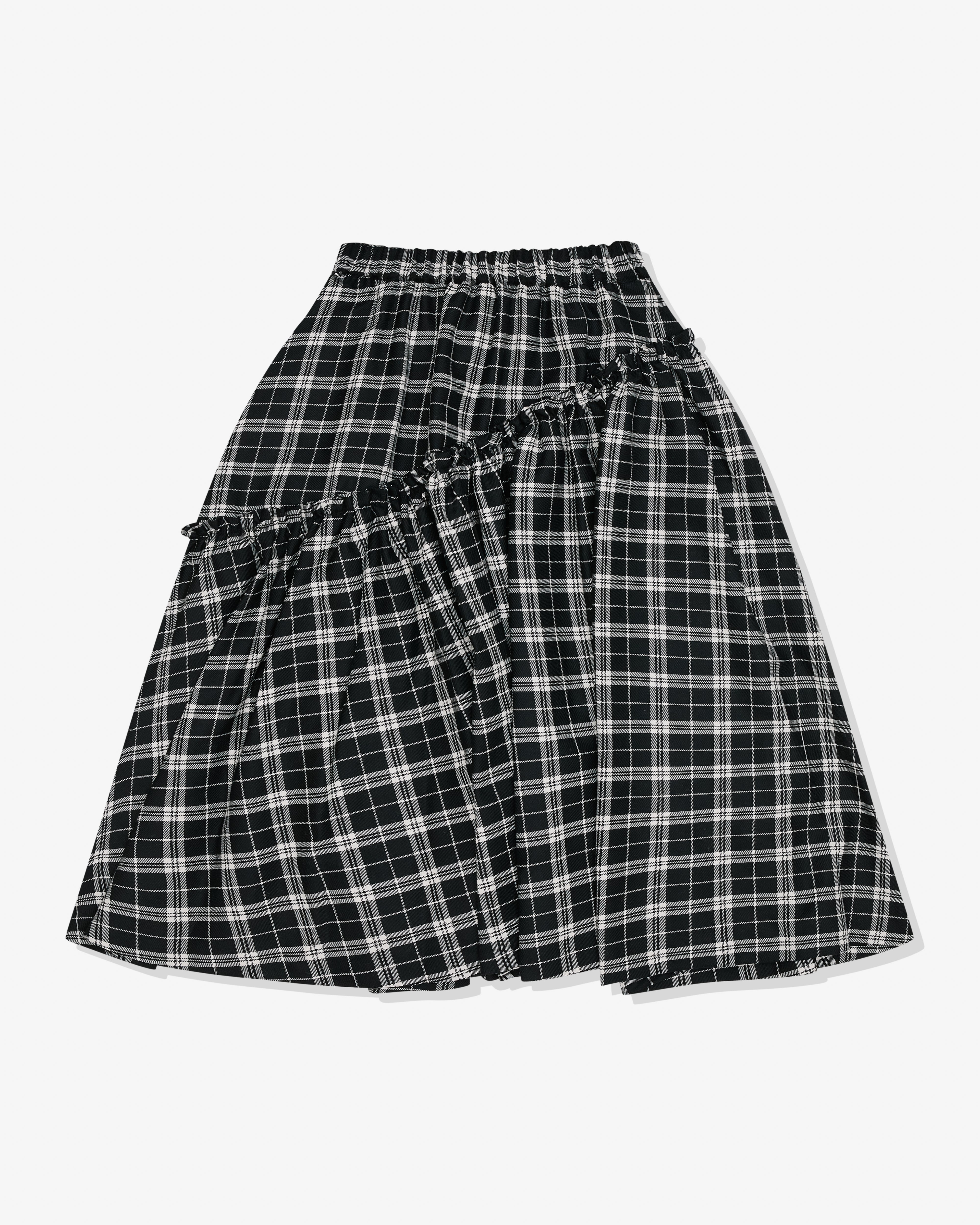 Black and white layered skirt best sale