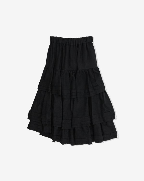 Noir Kei Ninomiya - Women's Tiered Skirt - (Black)