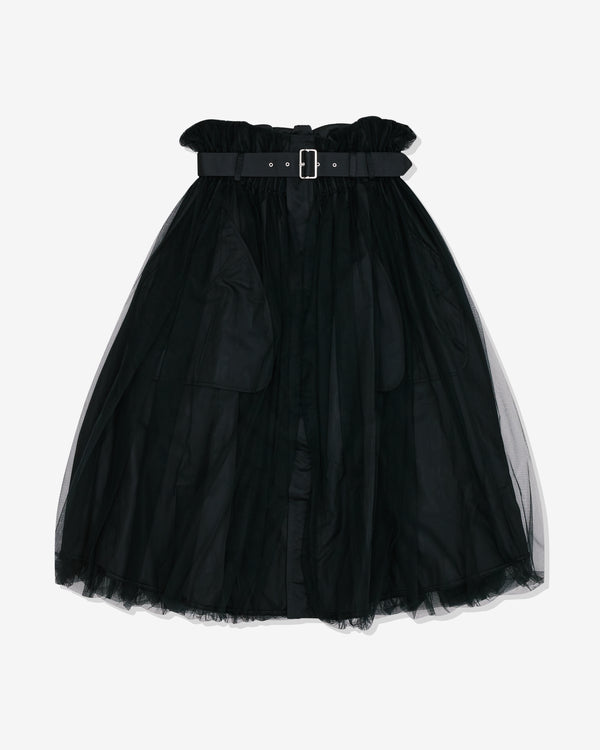 Noir Kei Ninomiya - Women's Nylon Tulle Zip Skirt - (Black)