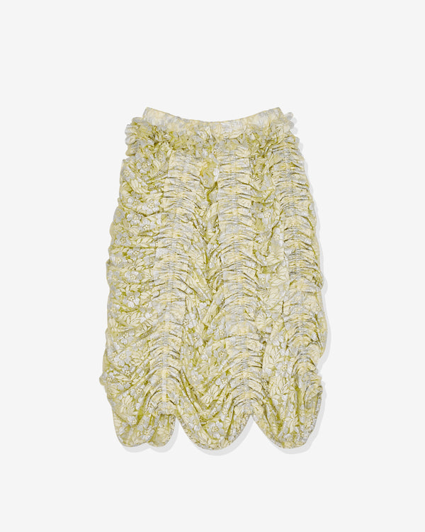 Noir Kei Ninomiya - Women's Floral Mesh Skirt - (Yellow)