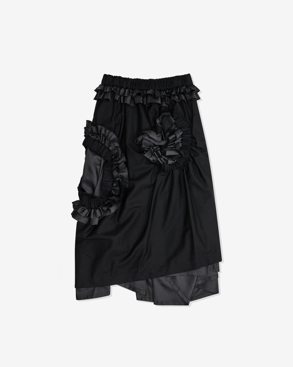 Noir Kei Ninomiya - Women's Ruffle Detail Skirt - (Black)