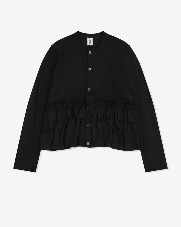 Noir Kei Ninomiya - Women's Frill Hem Cardigan - (Black)