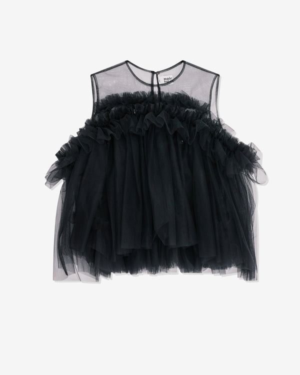 Noir Kei Ninomiya - Women's Tulle Ruffle Blouse - (Black)