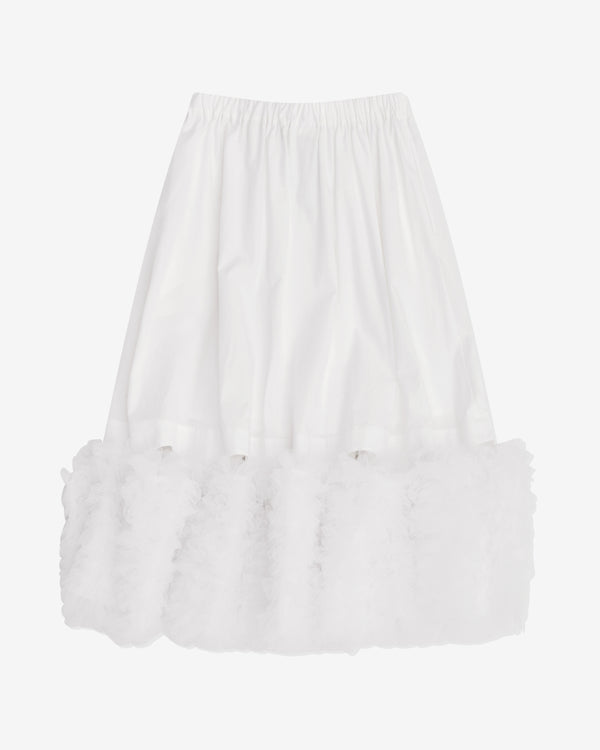 Noir Kei Ninomiya - Women's Detachable Frilled Skirt - (White)