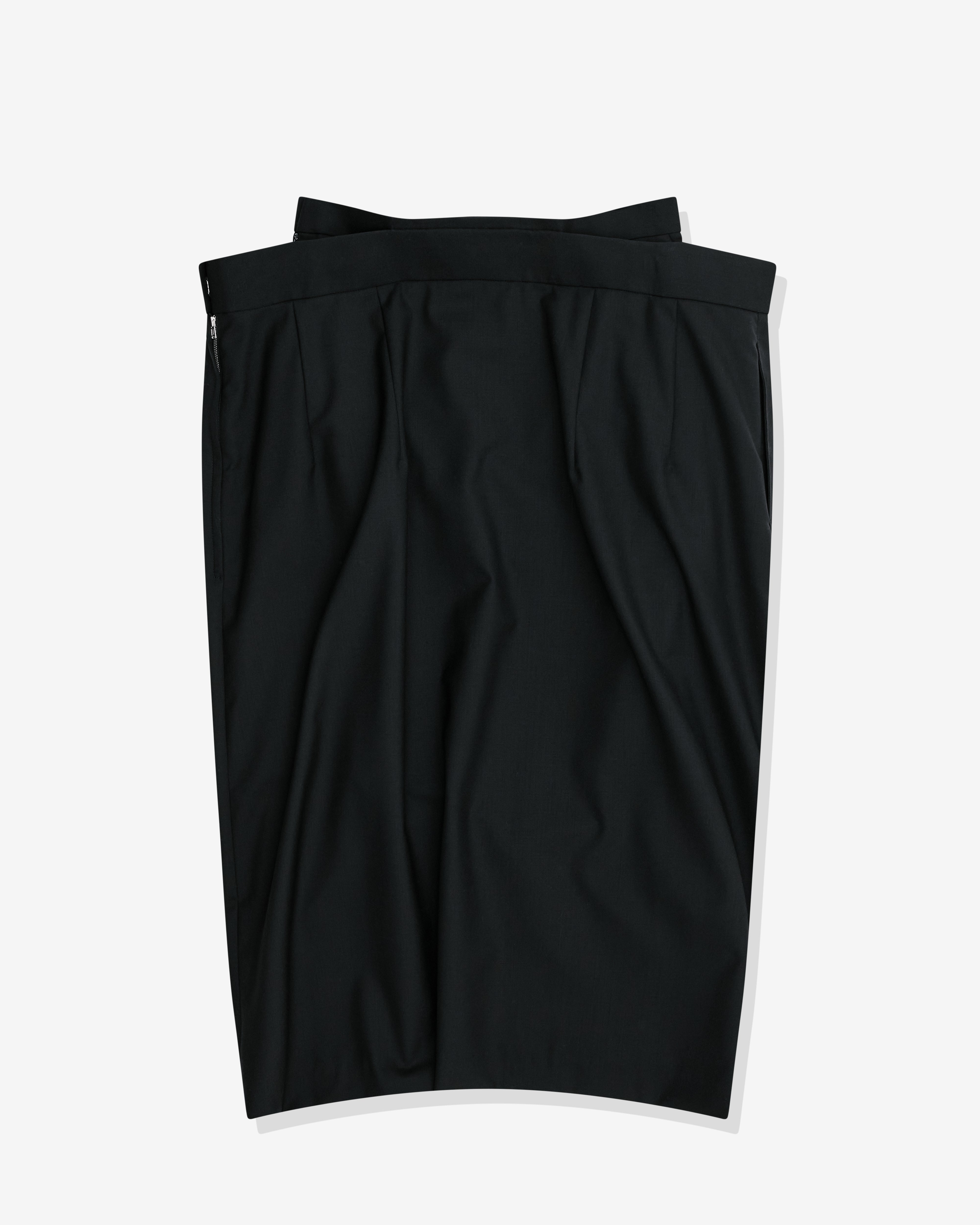 Noir Kei Ninomiya: Women's Double Waistband Skirt (Black) | Dover