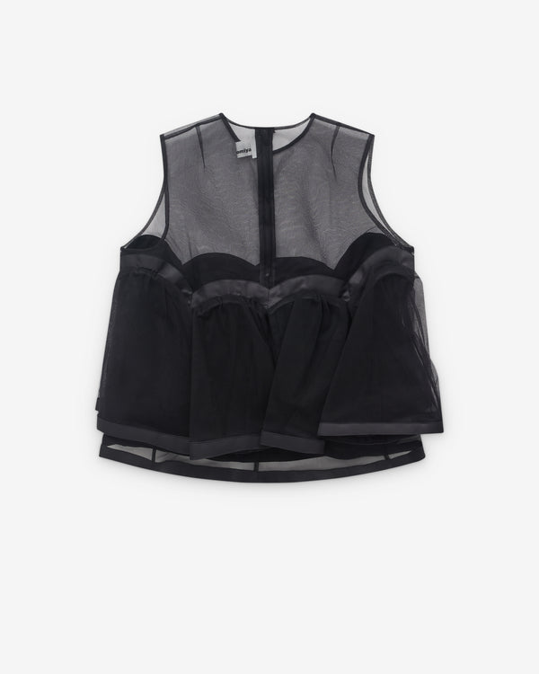 Noir Kei Ninomiya - Women’s Sleeveless Voluminous Top - (Black)