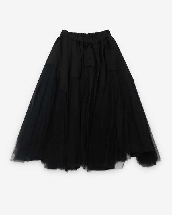 Noir Kei Ninomiya - Women’s Netted Skirt - (Black)