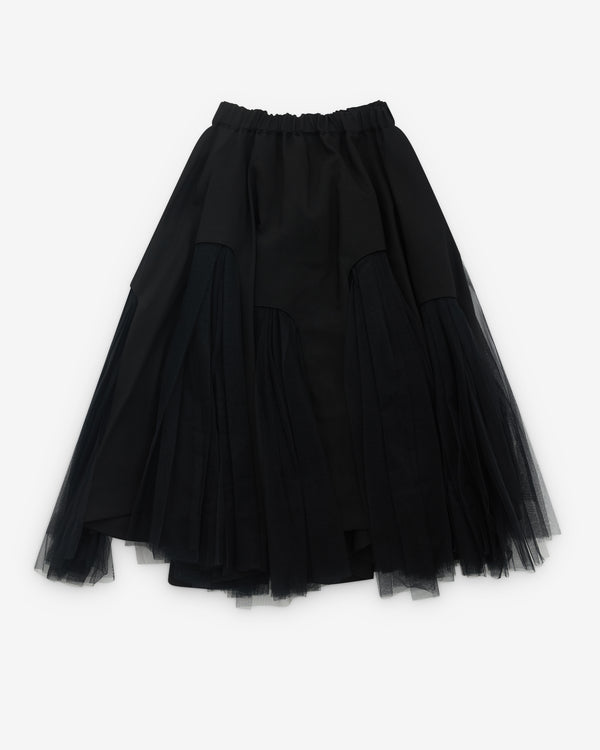 Noir Kei Ninomiya - Women’s Netted Skirt - (Black)